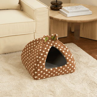 Cocoa Delight Polka Dot Dog & Cat Cave