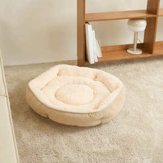 Corduroy Snuggle Sphere Dog & Cat Bed