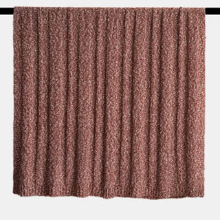 Cozy Ribbed Boucle Throw Blanket