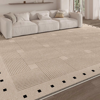 Easy Clean Rug Classic Checkerboard Spillproof Modern Living Room Area Rug