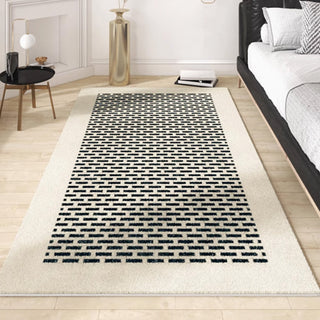 Easy Clean Rug Linear Gradient Spillproof Pet Friendly Minimalist Bedroom Area Rug