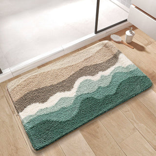 Easy Clean Rug Nature-Inspired Gradient Durable Non-Slip Pet-Friendly Indoor Area Outdoor Doormat