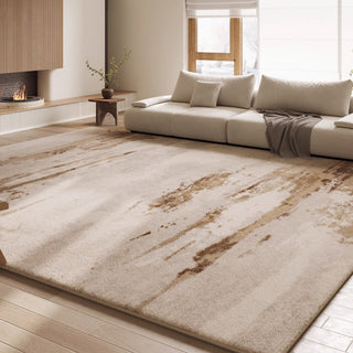 Easy Clean Rug Rustic Cascade Spillproof Pet-Friendly Minimalist Living Room Area Rug