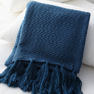 Nordic Knitted Throw Blanket