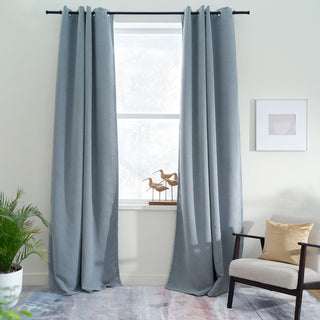 Luxurious Parisian Jacquard Chenille Insulated Sun Block Scratch-Resistant Window Curtains