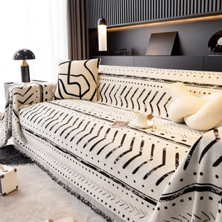 Tribal Noir Reversible Comfort Sofa / Couch Cover - Final Sale