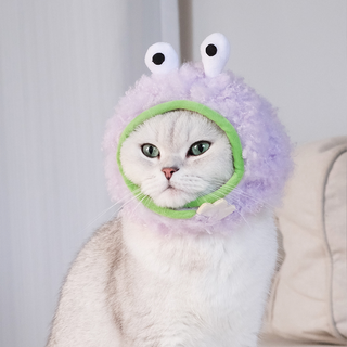 ZEZE Pets Fuzzy Monster Pet Hat