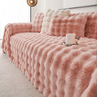 Luxe Ripple Faux Fur Sofa/Couch Cover