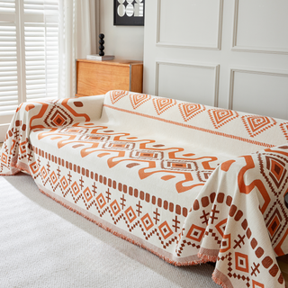 Geometric Boho Sofa Cover - Final Sale