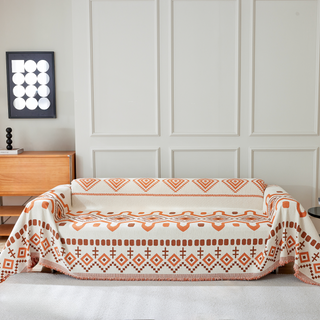 Geometric Boho Sofa Cover - Final Sale