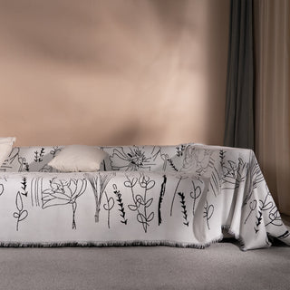 Illustrated Reversible Sofa / Couch Cover - Final Sale