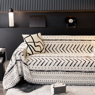 Tribal Noir Reversible Comfort Sofa / Couch Cover - Final Sale