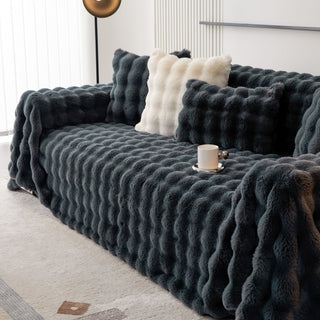 Luxe Ripple Faux Fur Sofa/Couch Cover