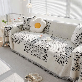 Abstract Floral Sofa Cover