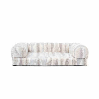 Chic Zebra-Pattern Large Warm Washable Orthopedic Dog & Cat Sofa Bed