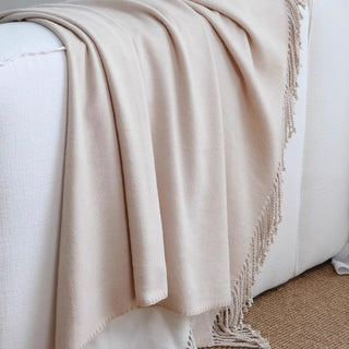 Classic Fringe Throw Blanket