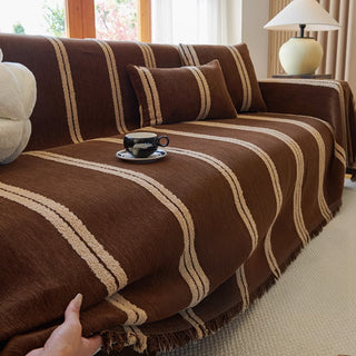 Classic Striped Sofa Cover