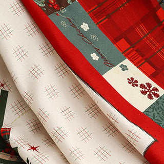 Cozy Christmas Patchwork Sofa Cover Protects Furniture & Elevates Your Holiday Home Decor