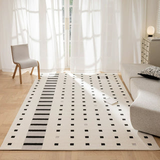 Easy Clean Rug Modern Geometric Accent Spillproof Pet-Friendly Luxury Bedroom Living Room Large Area Rug