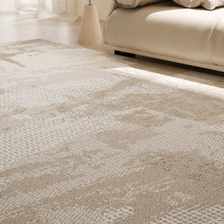 Easy Clean Rug Neutral Modern Luxury Bedroom Area Rug