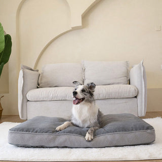 Large Grey Breathable Sleeping Mat Removable Dog Cushion Bed