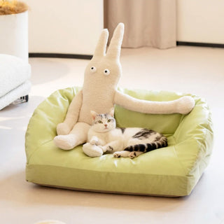 Leather Cooling Dog & Cat Sofa Bed