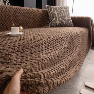 Luxurious Woven Texture Sofa Cover