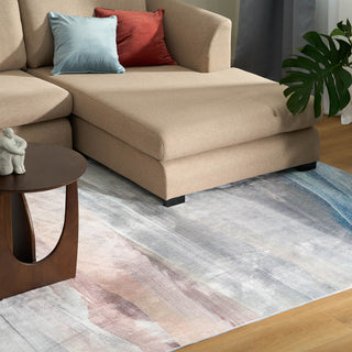 Waterproof Modern Watercolor Plush Rug