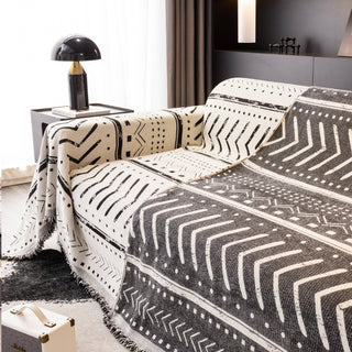 Tribal Noir Reversible Comfort Sofa / Couch Cover - Final Sale