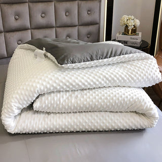 Winter Plush Dot Massage Comforter