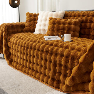 Luxe Ripple Faux Fur Sofa/Couch Cover