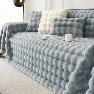 Luxe Ripple Faux Fur Sofa/Couch Cover