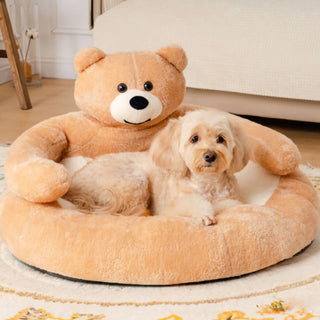 Cute Detachable Cuddle Bear Cat Bed