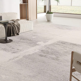 Easy Clean Rug Modern Concrete Spillproof Pet-Friendly Minimalist Living Room Area Rug