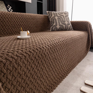 Luxurious Woven Texture Sofa Cover