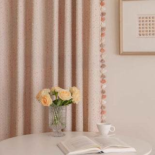 Pom-Pom Edge Accent Curtain