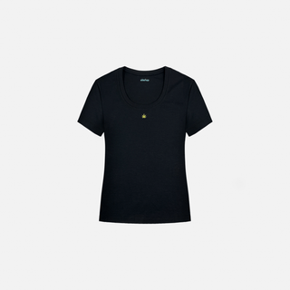 Scoop Neck Hemp Tee - Sustainable & Summer-Ready Essential - Final Sale