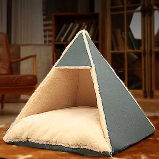 Triangle Large Space Warm Skin-Friendly Camping Dog & Cat Tent Bed