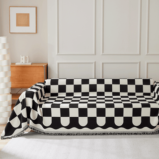 Chess Board Sofa Cover