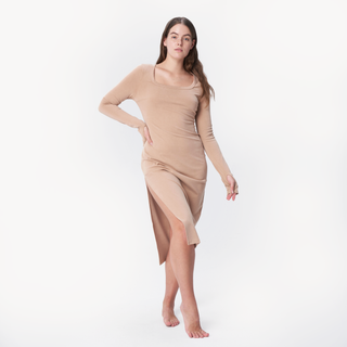 Modal soft lounge long sleeve dress - Final Sale