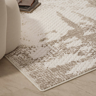 Easy Clean Rug Neutral Modern Luxury Bedroom Area Rug