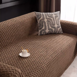 Luxurious Woven Texture Sofa Cover