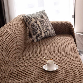 Luxurious Woven Texture Sofa Cover