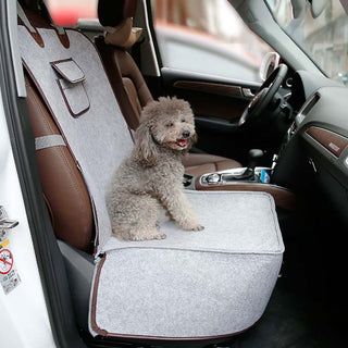 Nature Felt Fabric Dog Car Seat Cover Bed