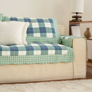 Plaid Scratch Guard Sofa Cover