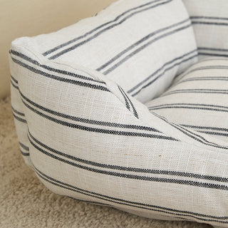 Striped All-Seasons Dog & Cat Bed