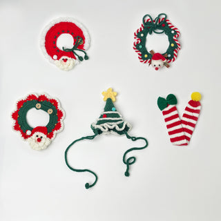 Hand Knit Christmas accessories for Pets