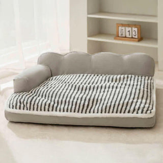 Striped Full Support Comfortable Skin-friendly Washable Orthopedic Dog Sofa Bed