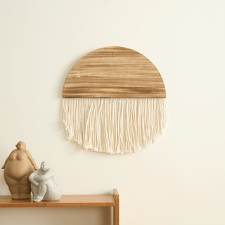 Wooden Weave Macrame Wall Tapestry