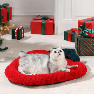 Christmas Bow Wreath Cozy Decor Support Pillow Dog & Cat Bed